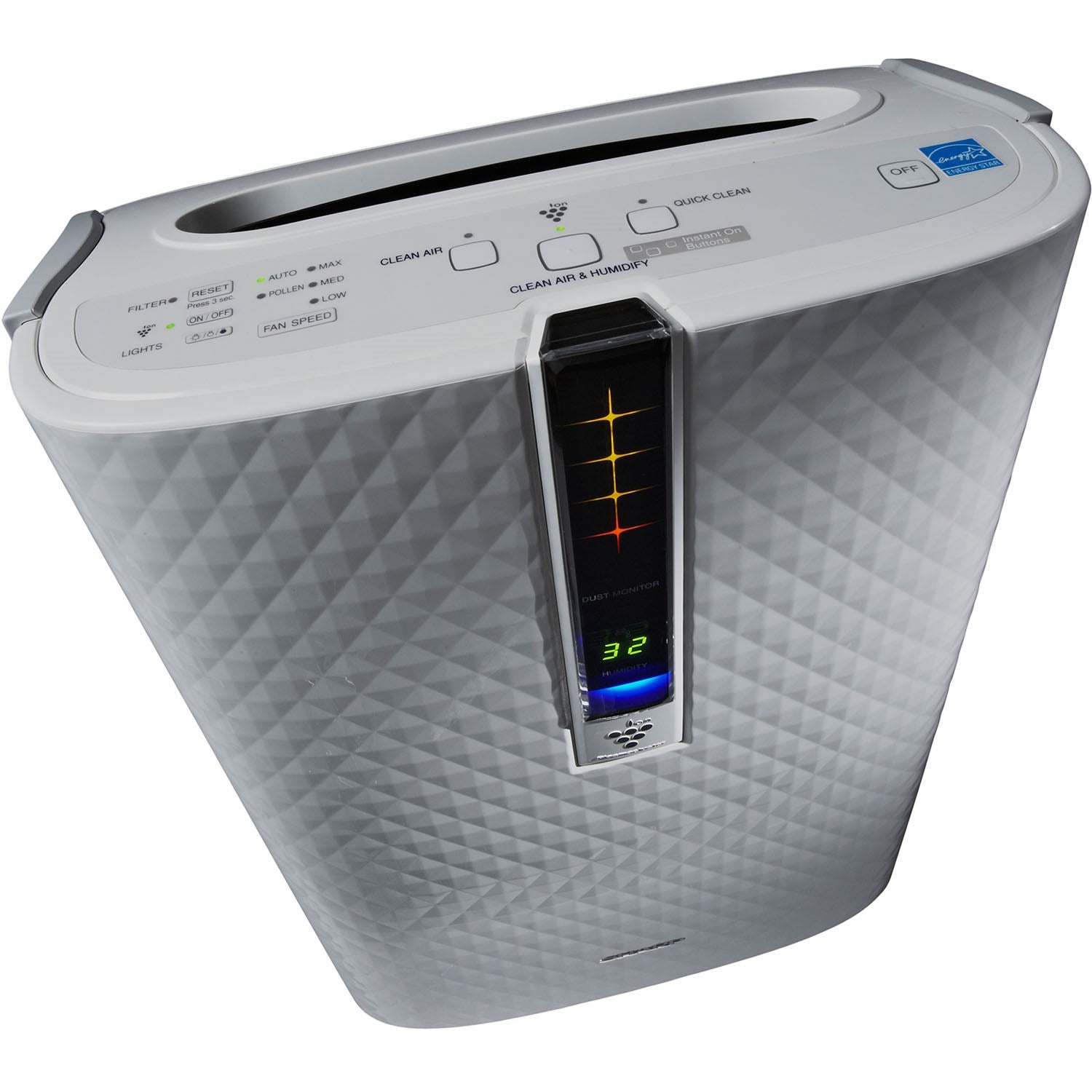 Sharp - Air Purifier / Humidifier, True HEPA, Plasmacluster (Medium-Sized Rooms) | KC-850U Sharp - Air Purifier / Humidifier, True HEPA, Plasmacluster (Medium-Sized Rooms) | KC-850U
