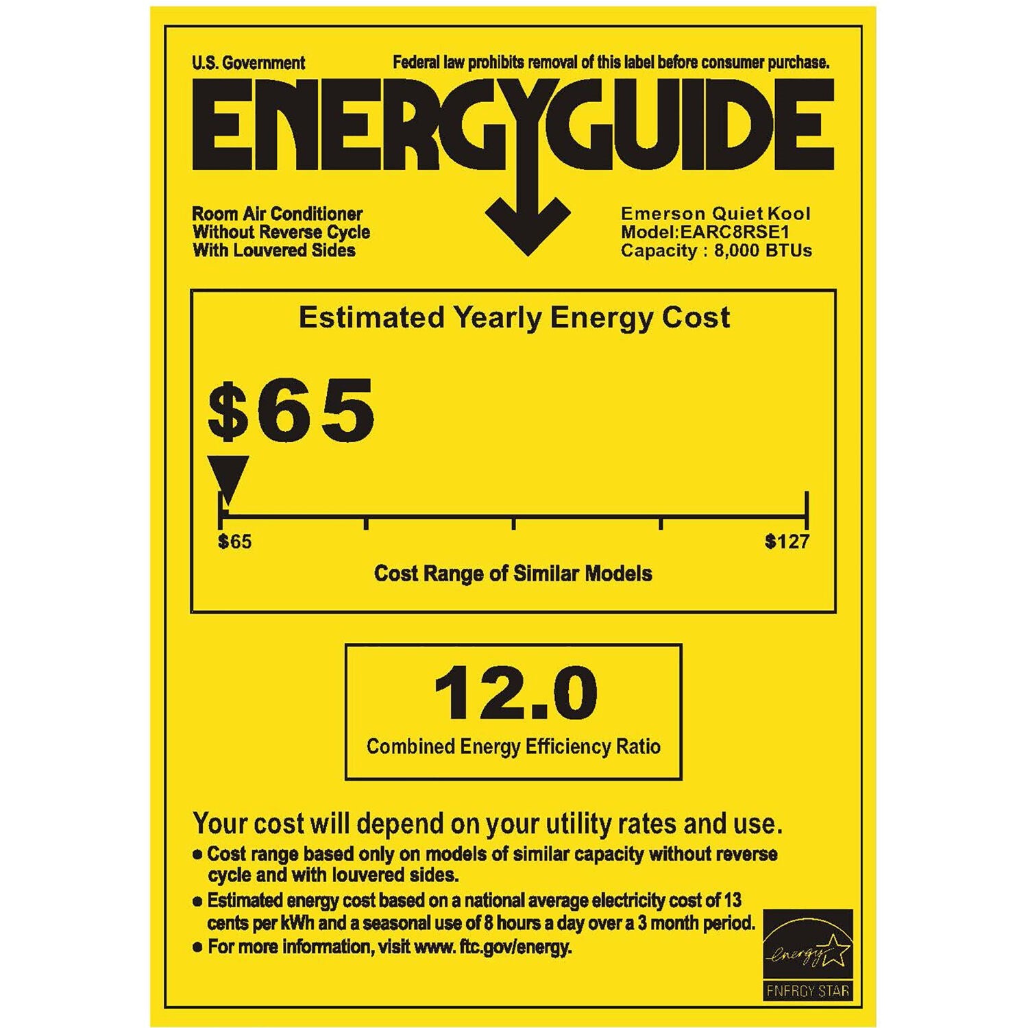 Emerson Quiet - 8,000 BTU Window Air Conditioner, Wifi Controls | EARC8RSE1 Emerson Quiet - 8,000 BTU Window Air Conditioner, Wifi Controls | EARC8RSE1