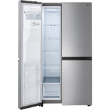 LG - 27 CF Side-by-Side, Ice & Water Dispenser, Stainless Look LG - 27 CF Side-by-Side, Ice & Water Dispenser, Stainless Look