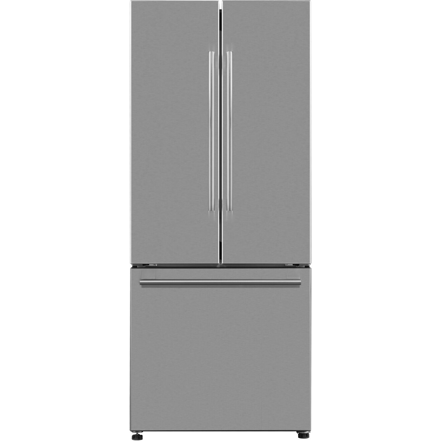 GALANZ - 29 in. W 16.0 cu. ft. French Door Refrigerator in Stainless Steel, Ice Maker | GLR16FS2K16 GALANZ - 29 in. W 16.0 cu. ft. French Door Refrigerator in Stainless Steel, Ice Maker | GLR16FS2K16