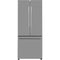 GALANZ - 29 in. W 16.0 cu. ft. French Door Refrigerator in Stainless Steel, Ice Maker | GLR16FS2K16