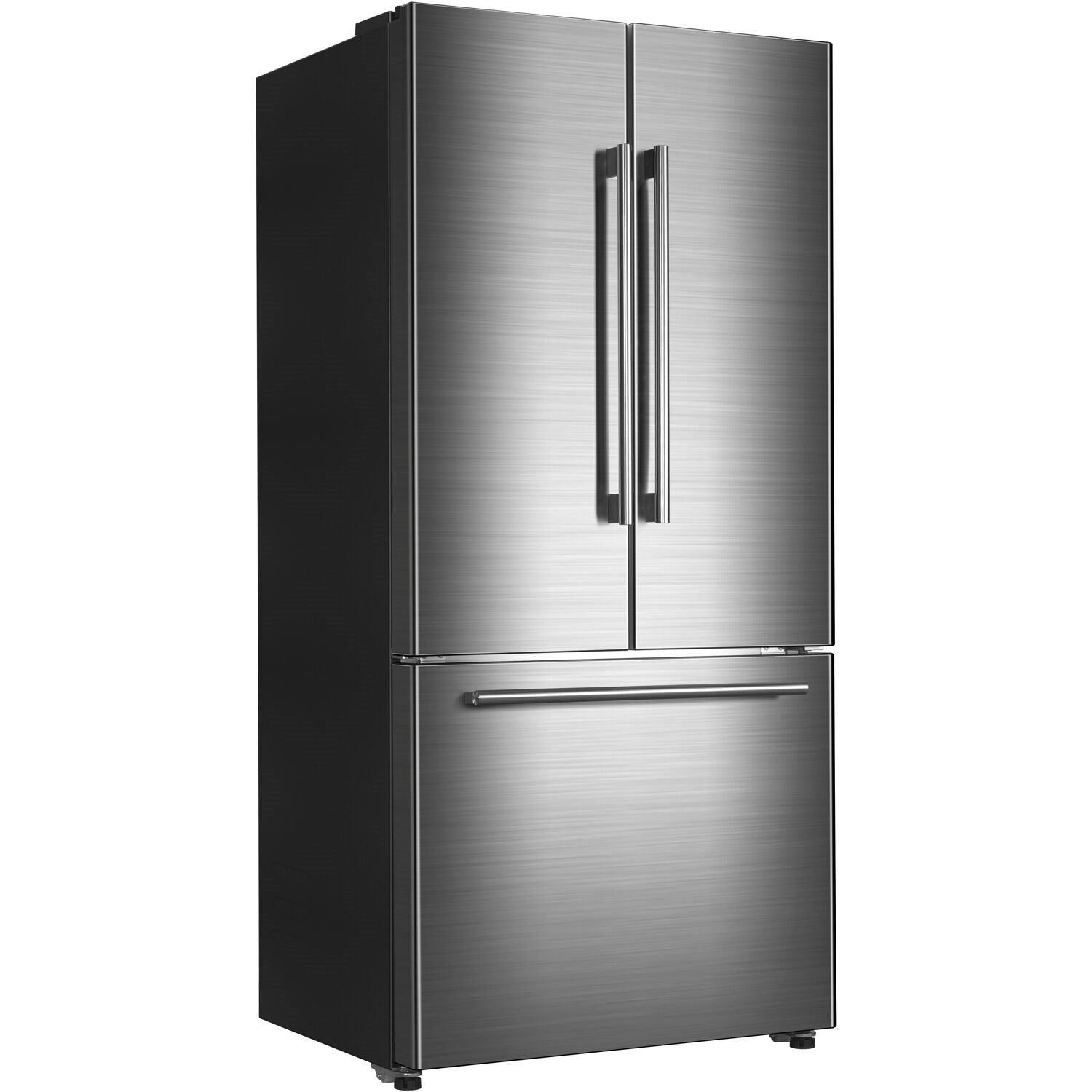 GALANZ - 33 in. W 18 cu. ft. French Door Refrigerator in Fingerprint Resistant Stainless Steel, Counter Depth | GLR18FS5S16 GALANZ - 33 in. W 18 cu. ft. French Door Refrigerator in Fingerprint Resistant Stainless Steel, Counter Depth | GLR18FS5S16