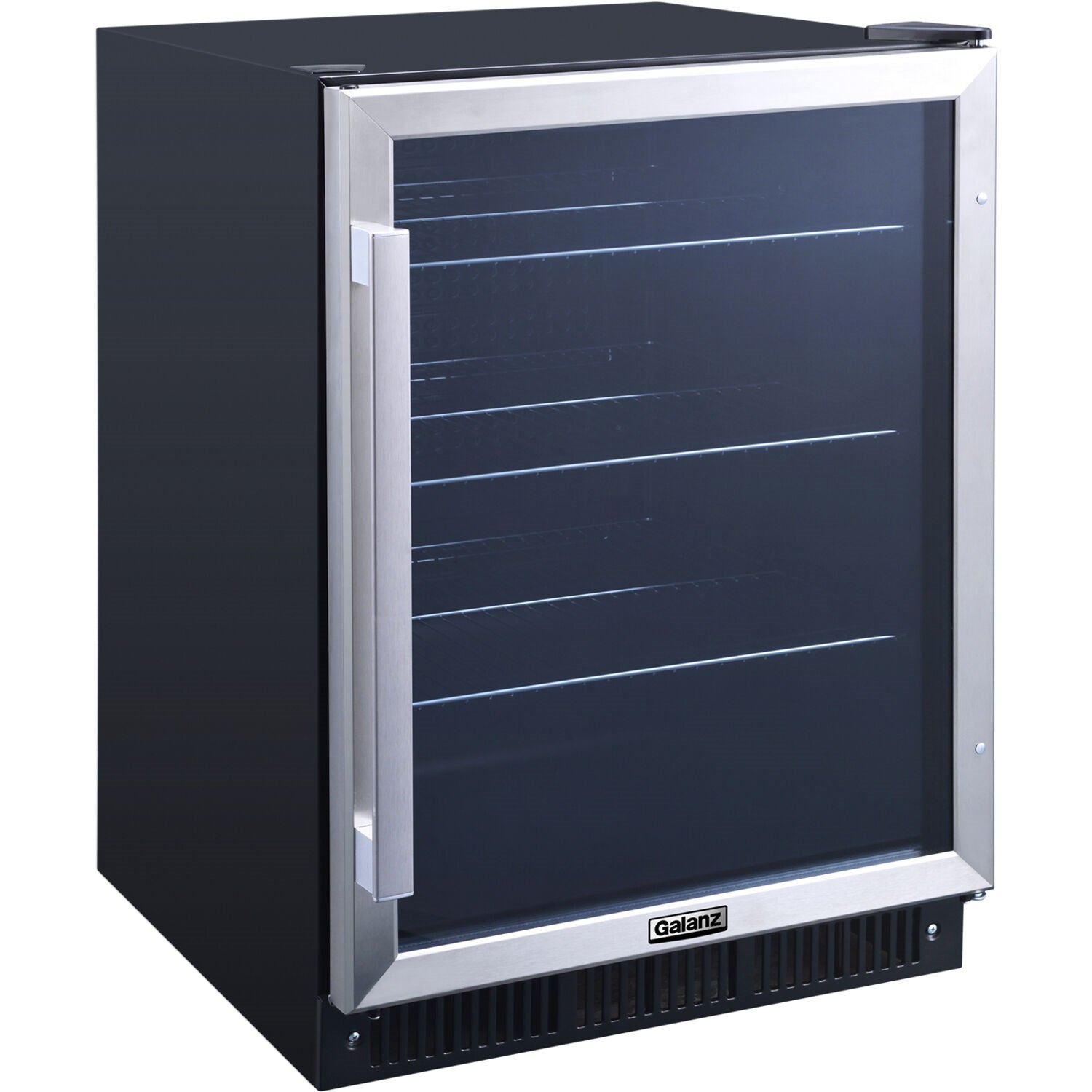 GALANZ - 21 in. 172 (12 oz.) Can Beverage Center Cooler in Stainless Steel | GLB57MS2B15 GALANZ - 21 in. 172 (12 oz.) Can Beverage Center Cooler in Stainless Steel | GLB57MS2B15
