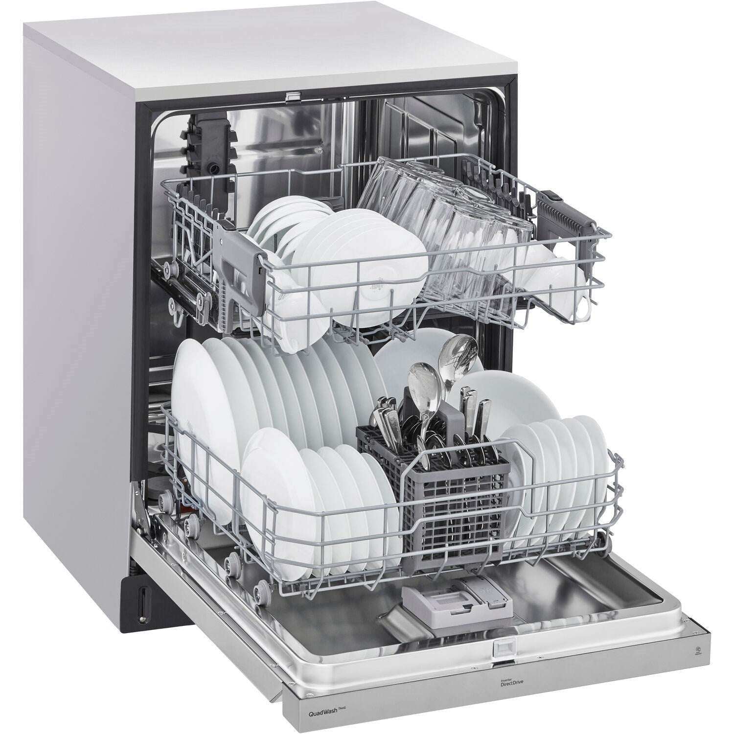LG - 24 inch Front Control Dishwasher w/ Pocket Handel, ADA Compliant, QuadWash - ADFD5448AT LG - 24 inch Front Control Dishwasher w/ Pocket Handel, ADA Compliant, QuadWash - ADFD5448AT
