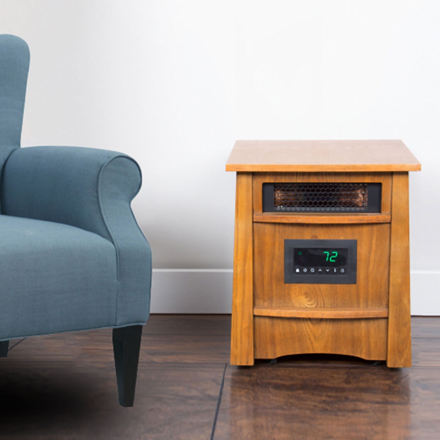 LifeSmart - 8 Element IR Heater Wood Cabinet | LS-8WIQH-LB-IN LifeSmart - 8 Element IR Heater Wood Cabinet | LS-8WIQH-LB-IN
