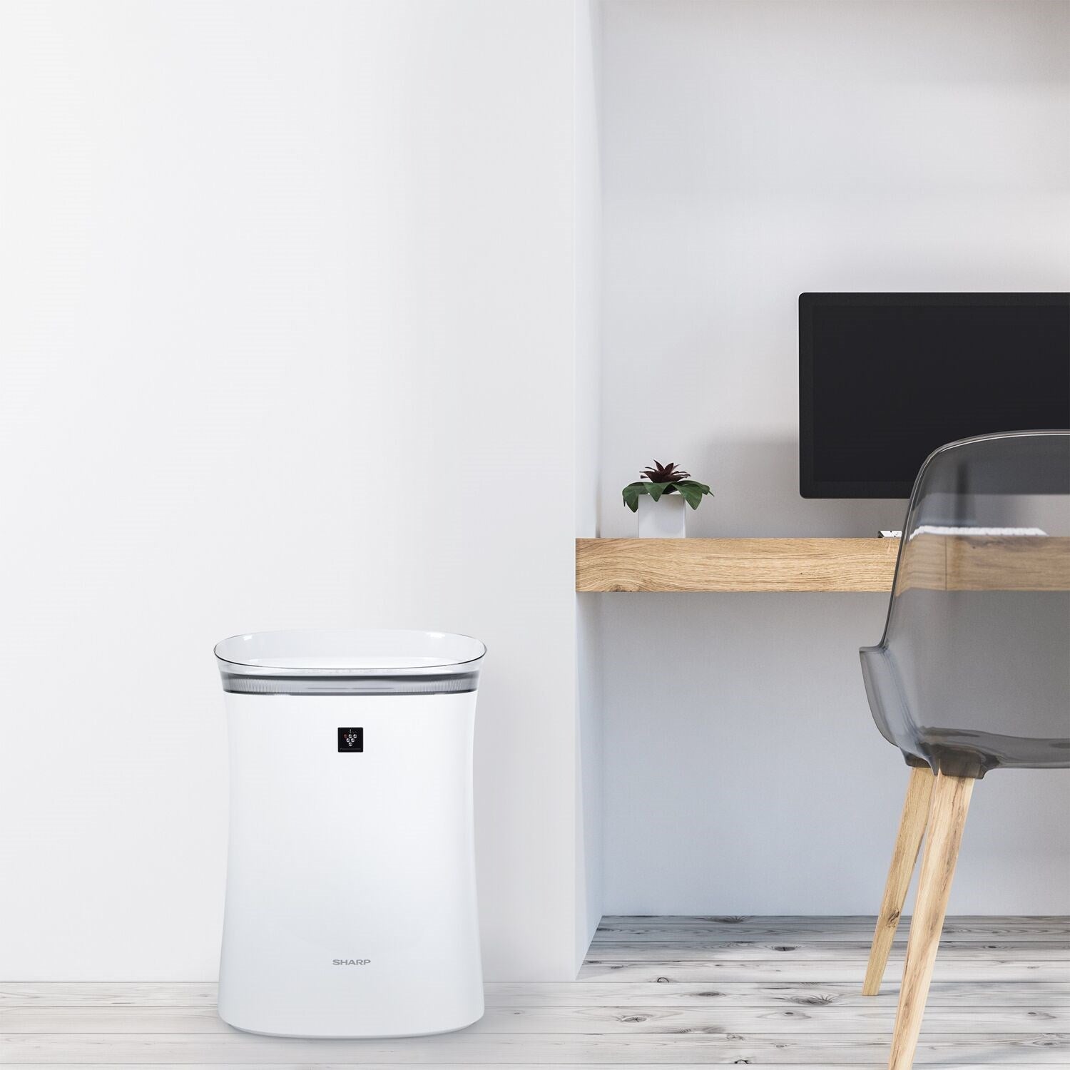 Sharp - Air Purifier, True HEPA, Plasmacluster (Medium Rooms) | FP-K50UW Sharp - Air Purifier, True HEPA, Plasmacluster (Medium Rooms) | FP-K50UW