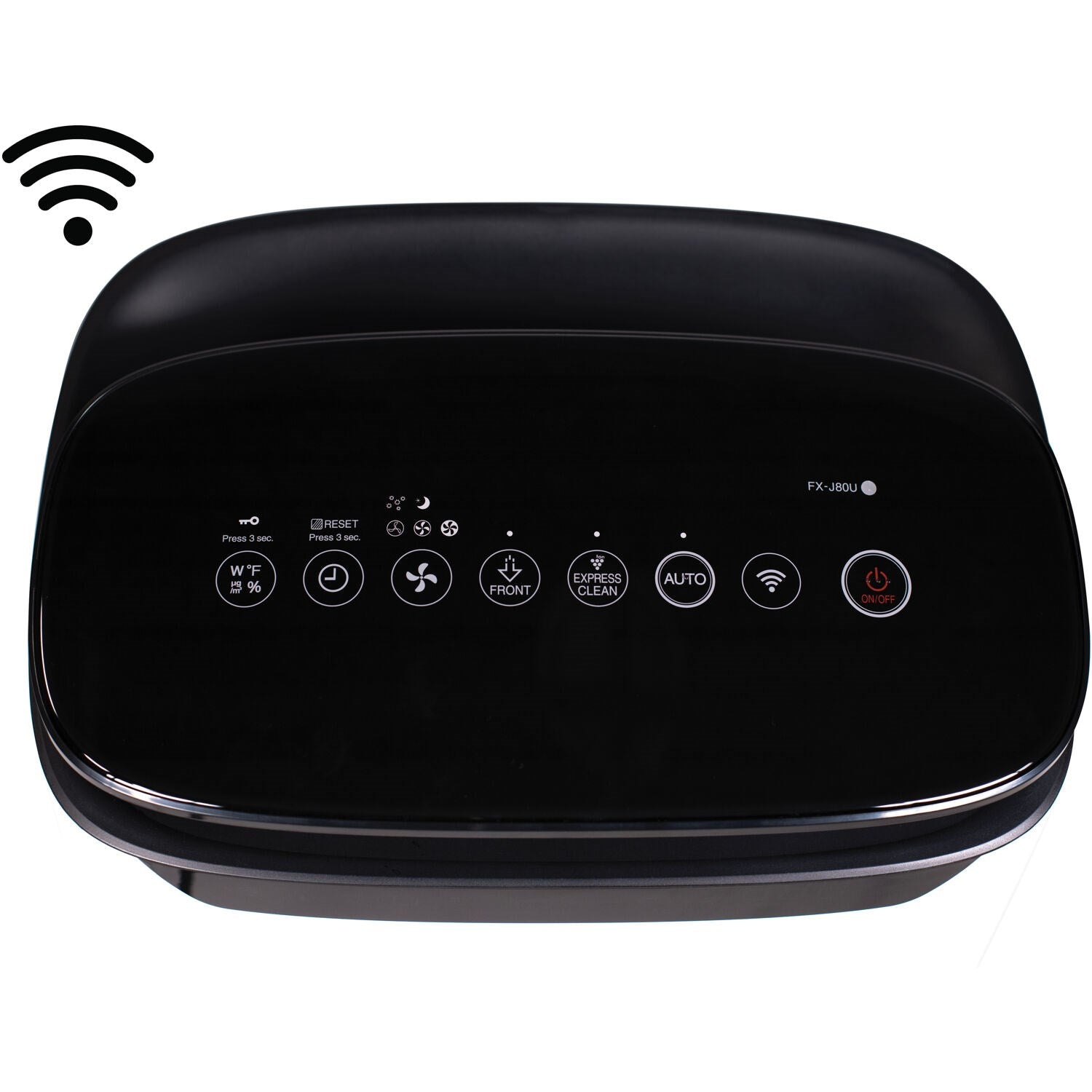 Sharp - Air Purifier, True HEPA, Plasmacluster, Wi-Fi (Large Rooms) | FX-J80UW Sharp - Air Purifier, True HEPA, Plasmacluster, Wi-Fi (Large Rooms) | FX-J80UW