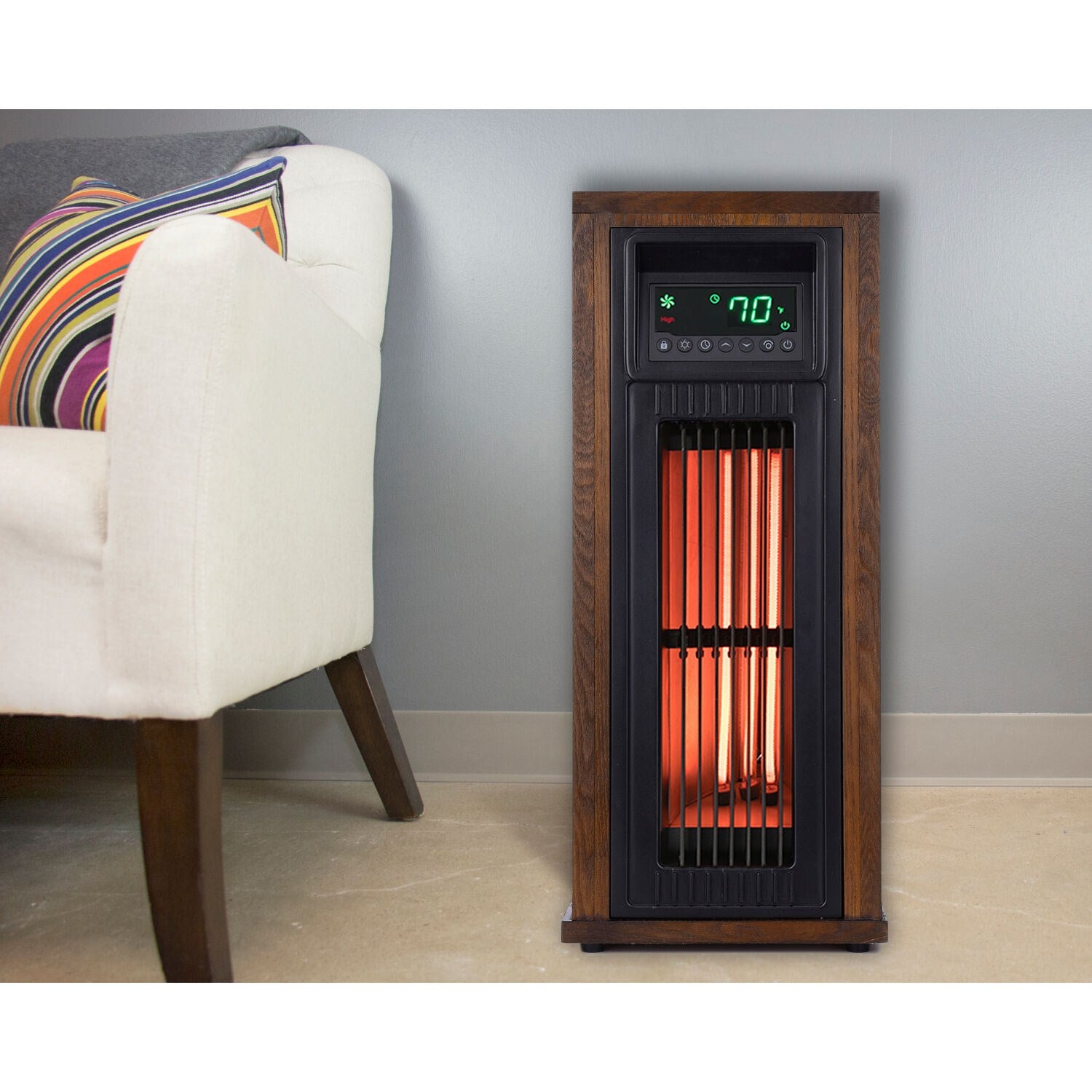 LifeSmart - 23 inch Tower Heater with Oscillation | HT1216 LifeSmart - 23 inch Tower Heater with Oscillation | HT1216