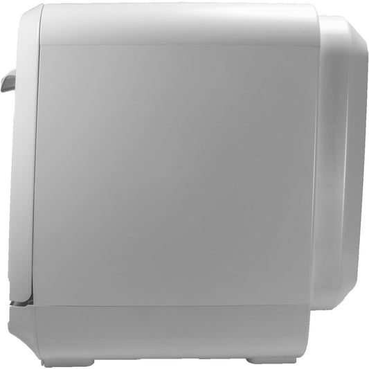 Magic Chef - 3-Place Setting Coutertop Dishwasher, 5 Programs, Built-In Water Tank | MCSCD3W