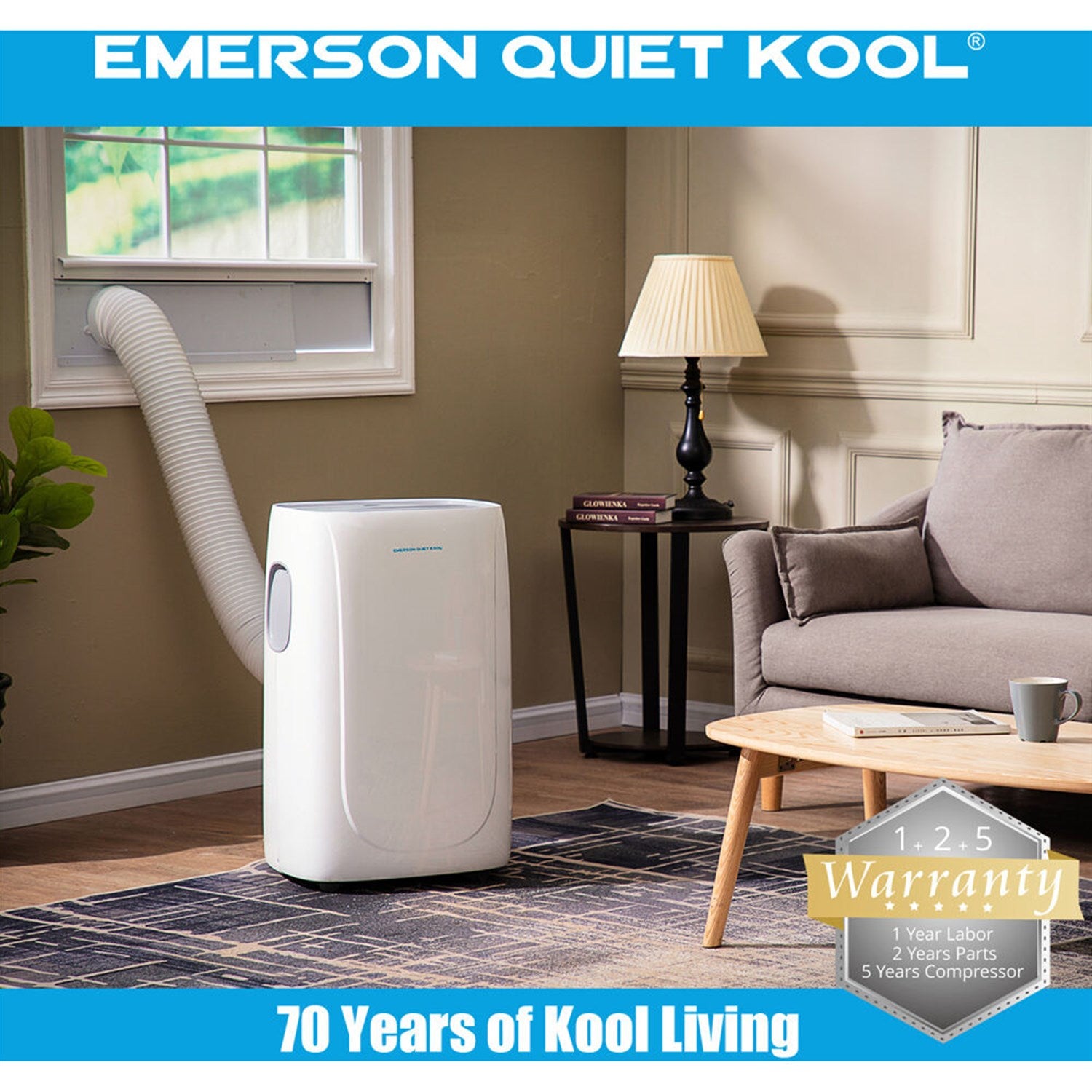 Emerson Quiet - 14,000 BTU Portable Heat/Cool Air Conditioner | EAPE14RD1 Emerson Quiet - 14,000 BTU Portable Heat/Cool Air Conditioner | EAPE14RD1