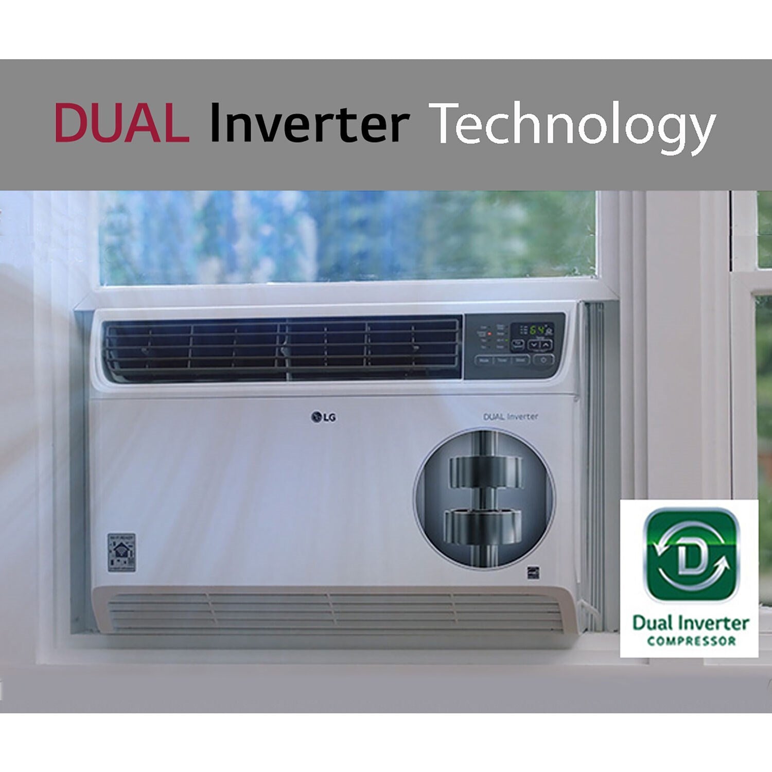 LG - 24,000 BTU Window Air Conditioner with Inverter | LW2422IVSM LG - 24,000 BTU Window Air Conditioner with Inverter | LW2422IVSM