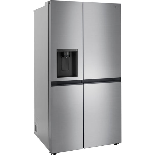 LG - 27 CF Side-by-Side, Ice & Water Dispenser, Stainless Look