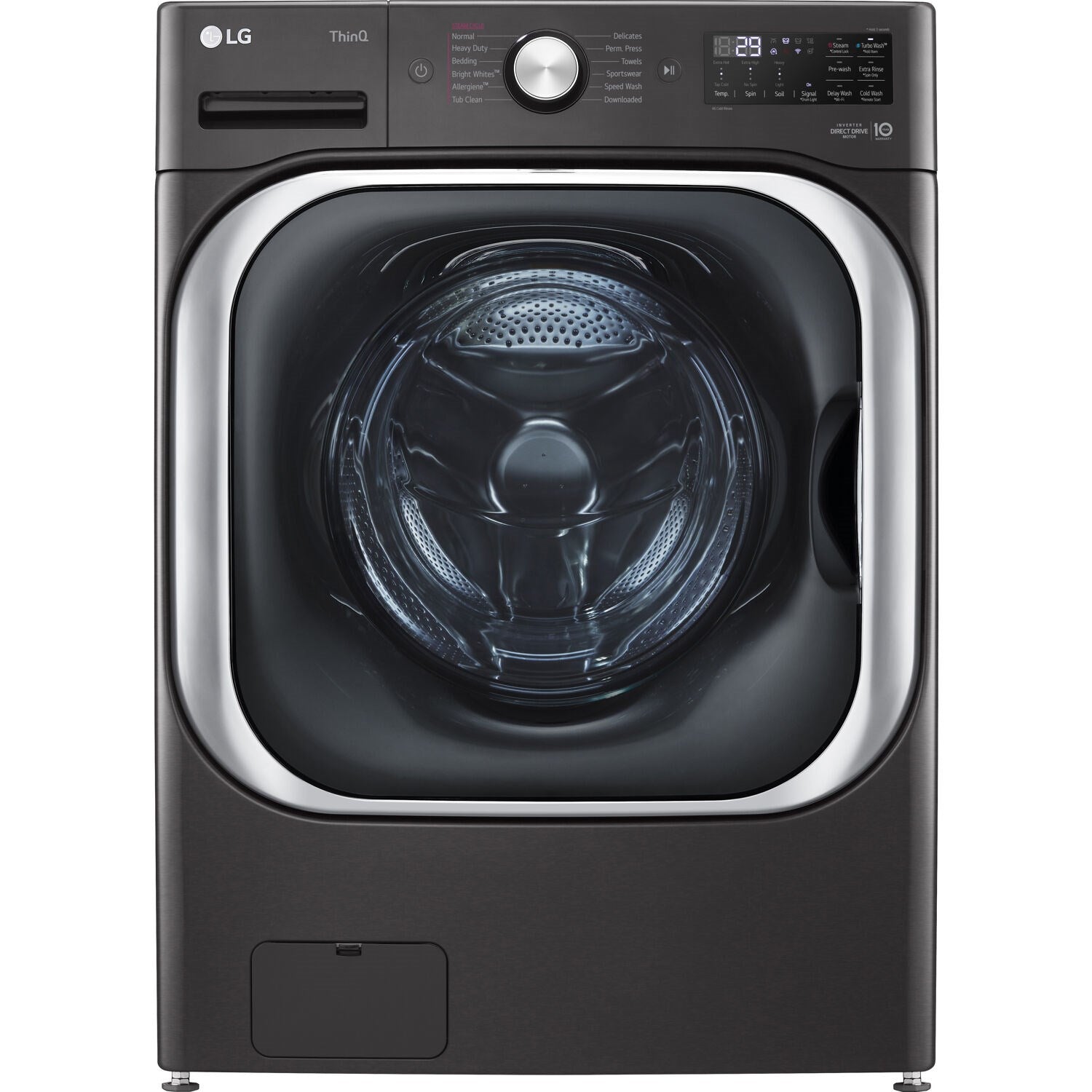 LG - 5.2 Cu. Ft. High-Efficiency Stackable Smart Front Load Washer with Steam and TurboWash | WM8900HBA LG - 5.2 Cu. Ft. High-Efficiency Stackable Smart Front Load Washer with Steam and TurboWash | WM8900HBA
