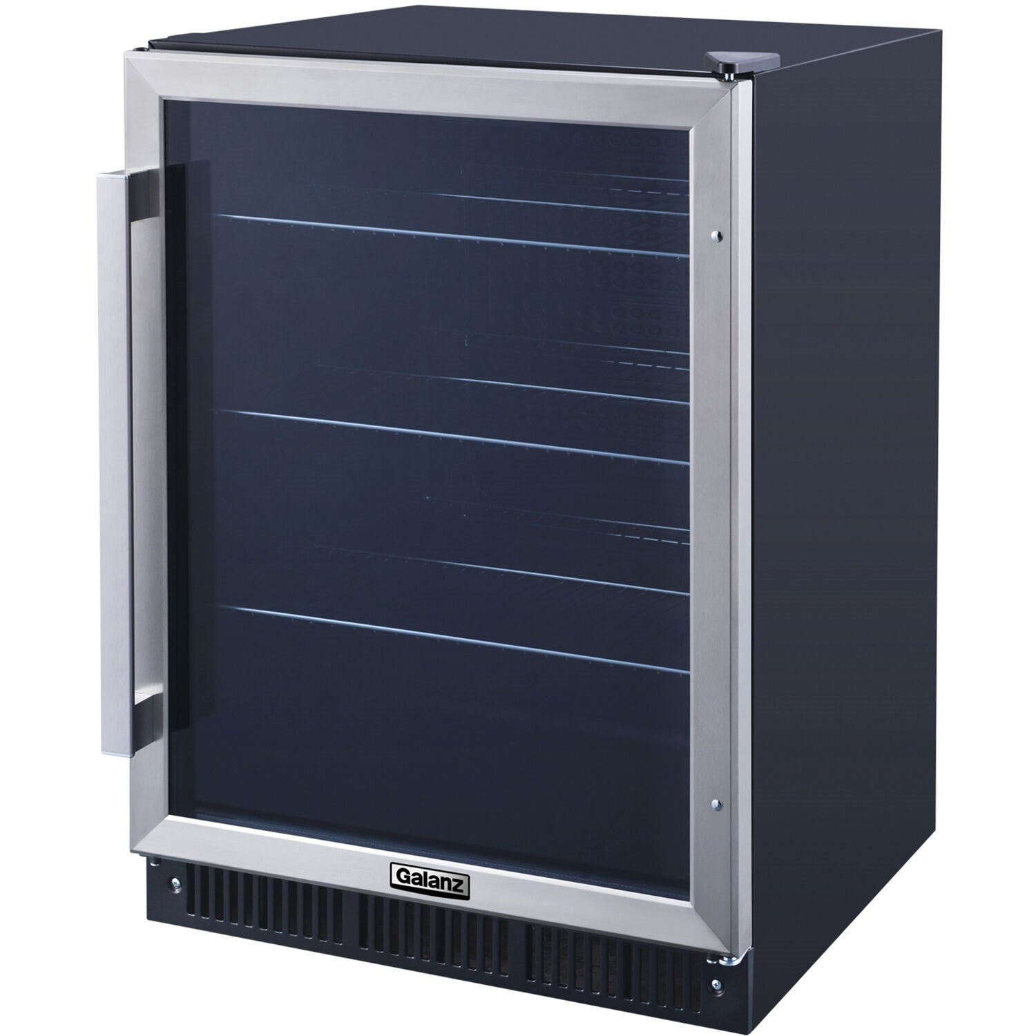GALANZ - 21 in. 172 (12 oz.) Can Beverage Center Cooler in Stainless Steel | GLB57MS2B15 GALANZ - 21 in. 172 (12 oz.) Can Beverage Center Cooler in Stainless Steel | GLB57MS2B15