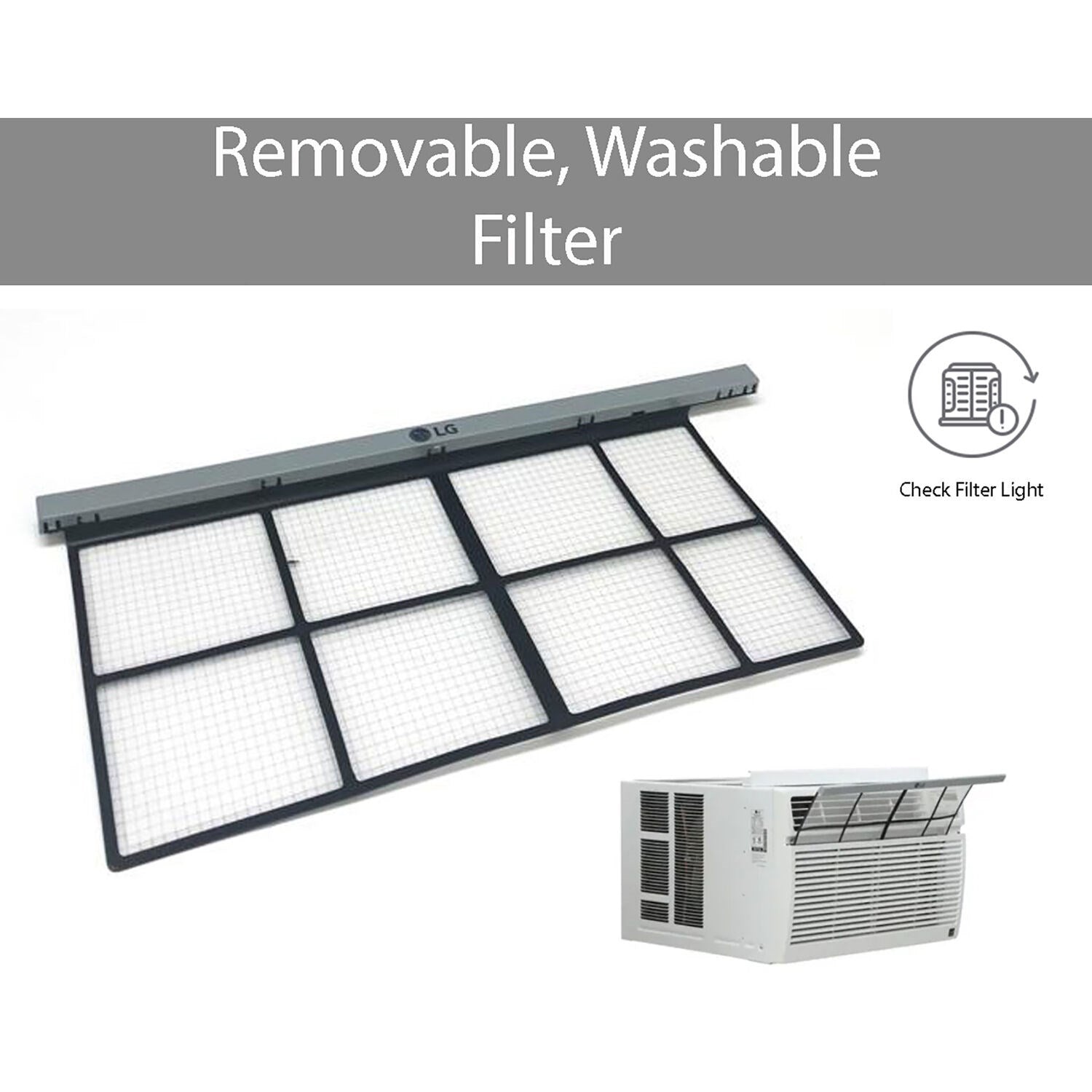 LG - 18,000 BTU Window Air Conditioner w/Wifi Controls | LW1821ERSM LG - 18,000 BTU Window Air Conditioner w/Wifi Controls | LW1821ERSM