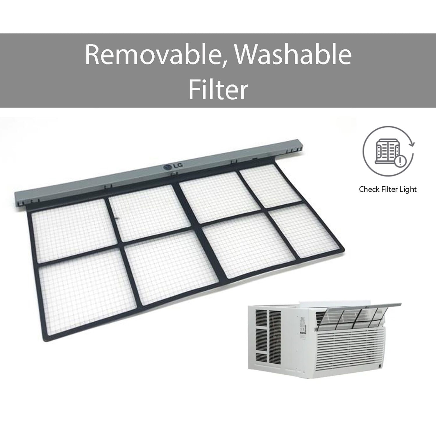 LG - 6,000 BTU High Efficiency Window Air Conditioner | LW6019ER LG - 6,000 BTU High Efficiency Window Air Conditioner | LW6019ER