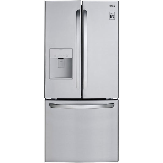 LG - 22 CF French Door, Dispenser, 30 inch Wide - LFDS22520S
