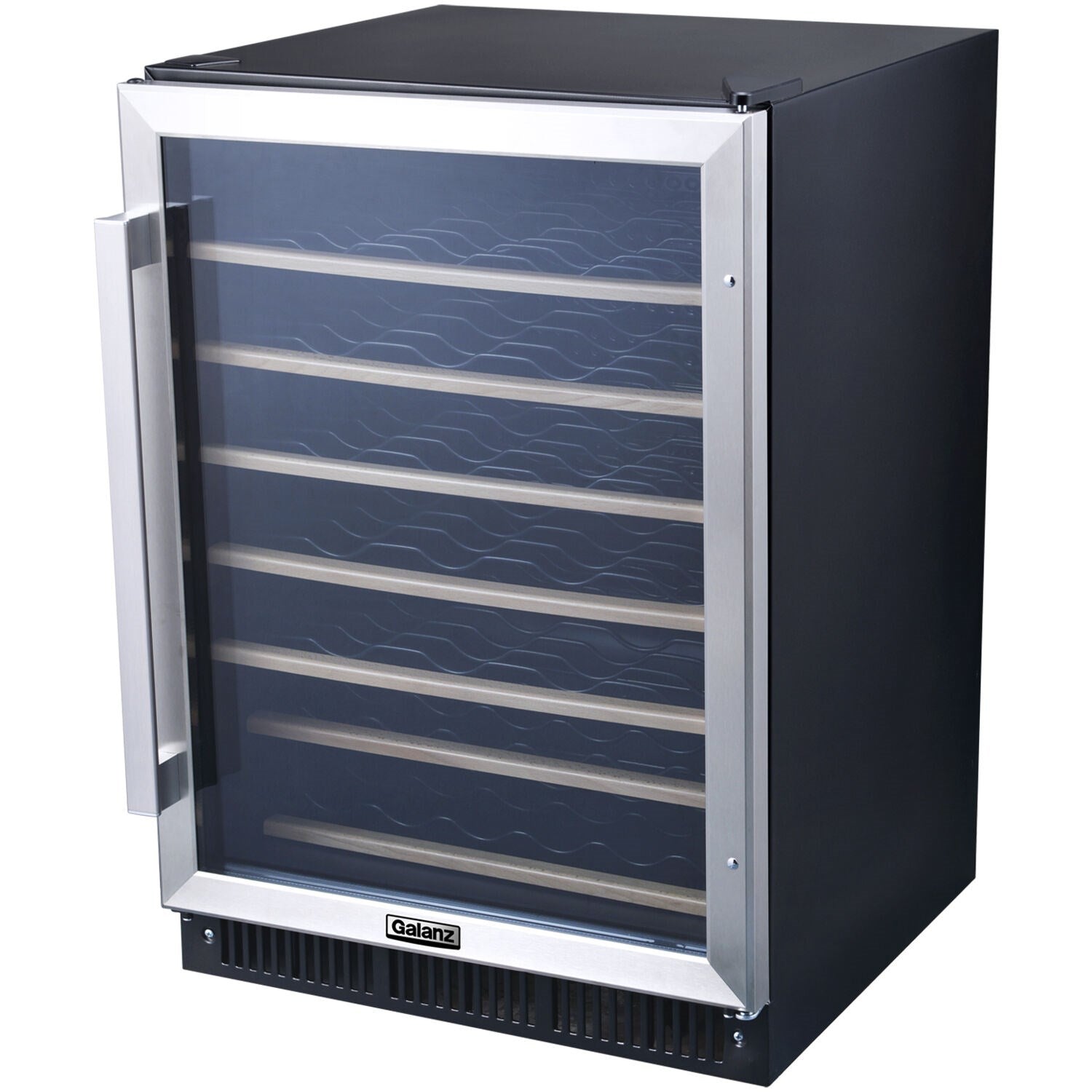 GALANZ - 24 in. 47-Bottle Wine Cooler in Stainless Steel, with Electrical Temperature Control | GLW57MS2B16 GALANZ - 24 in. 47-Bottle Wine Cooler in Stainless Steel, with Electrical Temperature Control | GLW57MS2B16