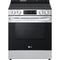 LG - 6.3 CF Electric Single Oven Slide-In Range, Self Clean, ThinQ,Printproof