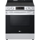 LG - 6.3 CF Electric Single Oven Slide-In Range, Self Clean, ThinQ,Printproof LG - 6.3 CF Electric Single Oven Slide-In Range, Self Clean, ThinQ,Printproof