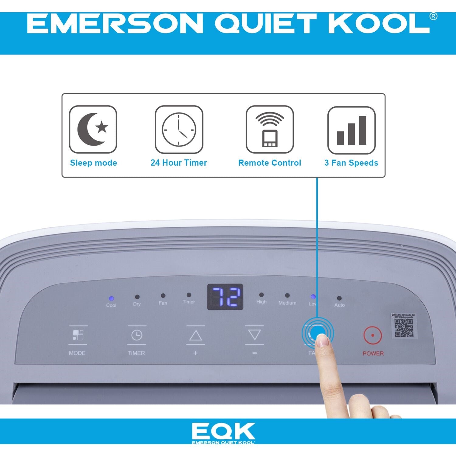 Emerson Quiet - 12000 BTU Portable Air Conditioner | EAPC12RD1 Emerson Quiet - 12000 BTU Portable Air Conditioner | EAPC12RD1