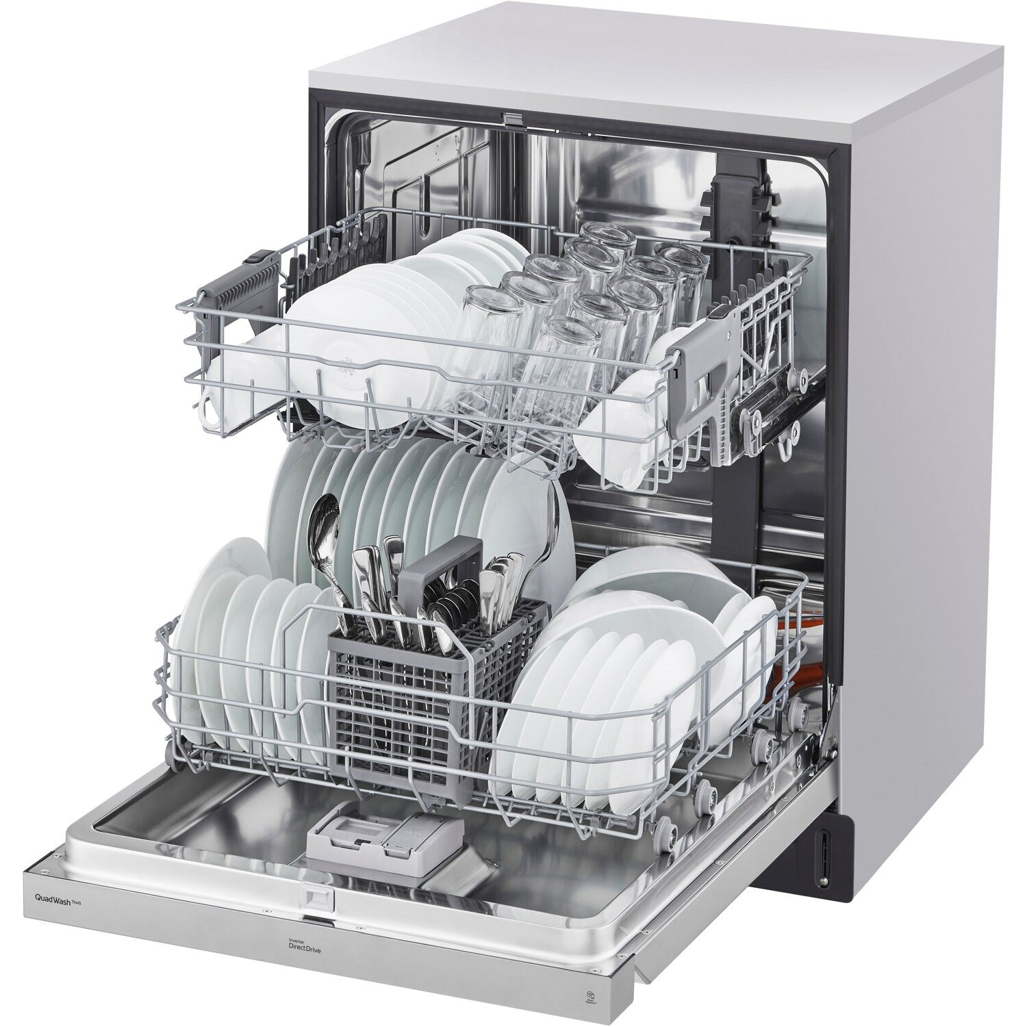 LG - 24 inch Front Control Dishwasher w/ Pocket Handel, ADA Compliant, QuadWash - ADFD5448AT LG - 24 inch Front Control Dishwasher w/ Pocket Handel, ADA Compliant, QuadWash - ADFD5448AT
