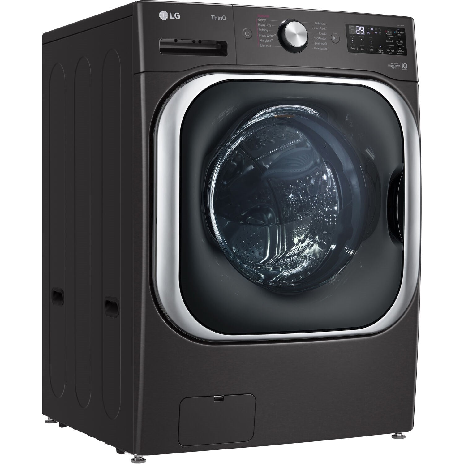 LG - 5.2 Cu. Ft. High-Efficiency Stackable Smart Front Load Washer with Steam and TurboWash | WM8900HBA LG - 5.2 Cu. Ft. High-Efficiency Stackable Smart Front Load Washer with Steam and TurboWash | WM8900HBA