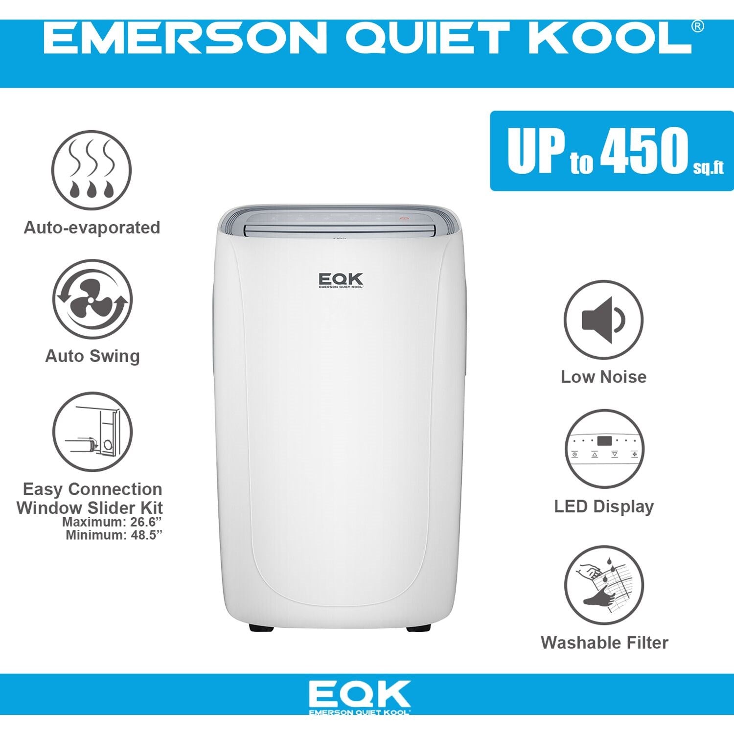 Emerson Quiet - 12000 BTU Portable Air Conditioner | EAPC12RD1 Emerson Quiet - 12000 BTU Portable Air Conditioner | EAPC12RD1