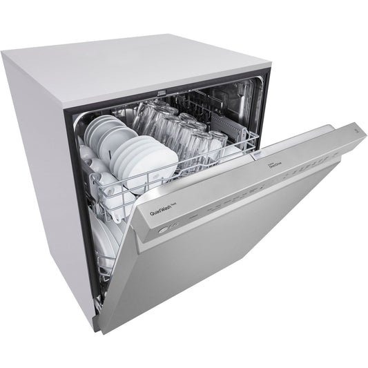 LG - 24 inch Front Control Dishwasher w/ Pocket Handel, ADA Compliant, QuadWash - ADFD5448AT