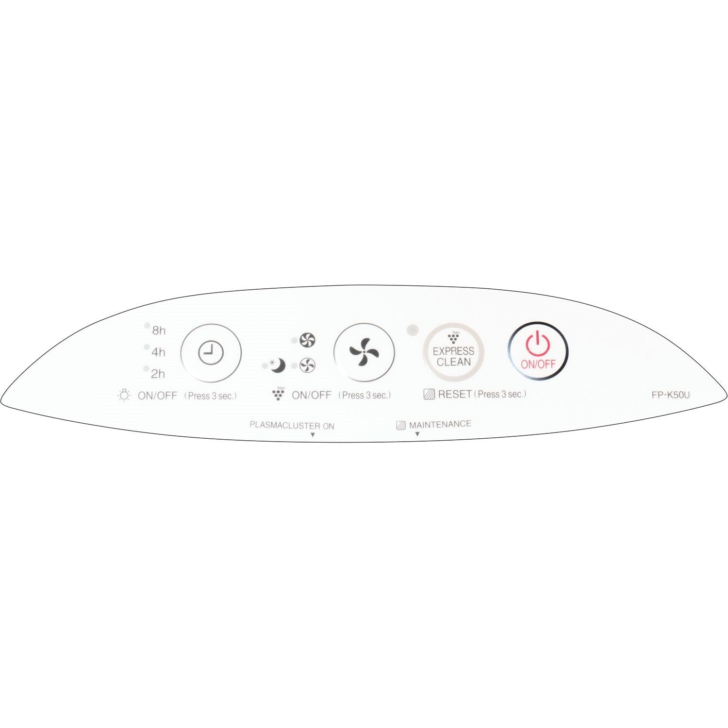 Sharp - Air Purifier, True HEPA, Plasmacluster (Medium Rooms) | FP-K50UW Sharp - Air Purifier, True HEPA, Plasmacluster (Medium Rooms) | FP-K50UW