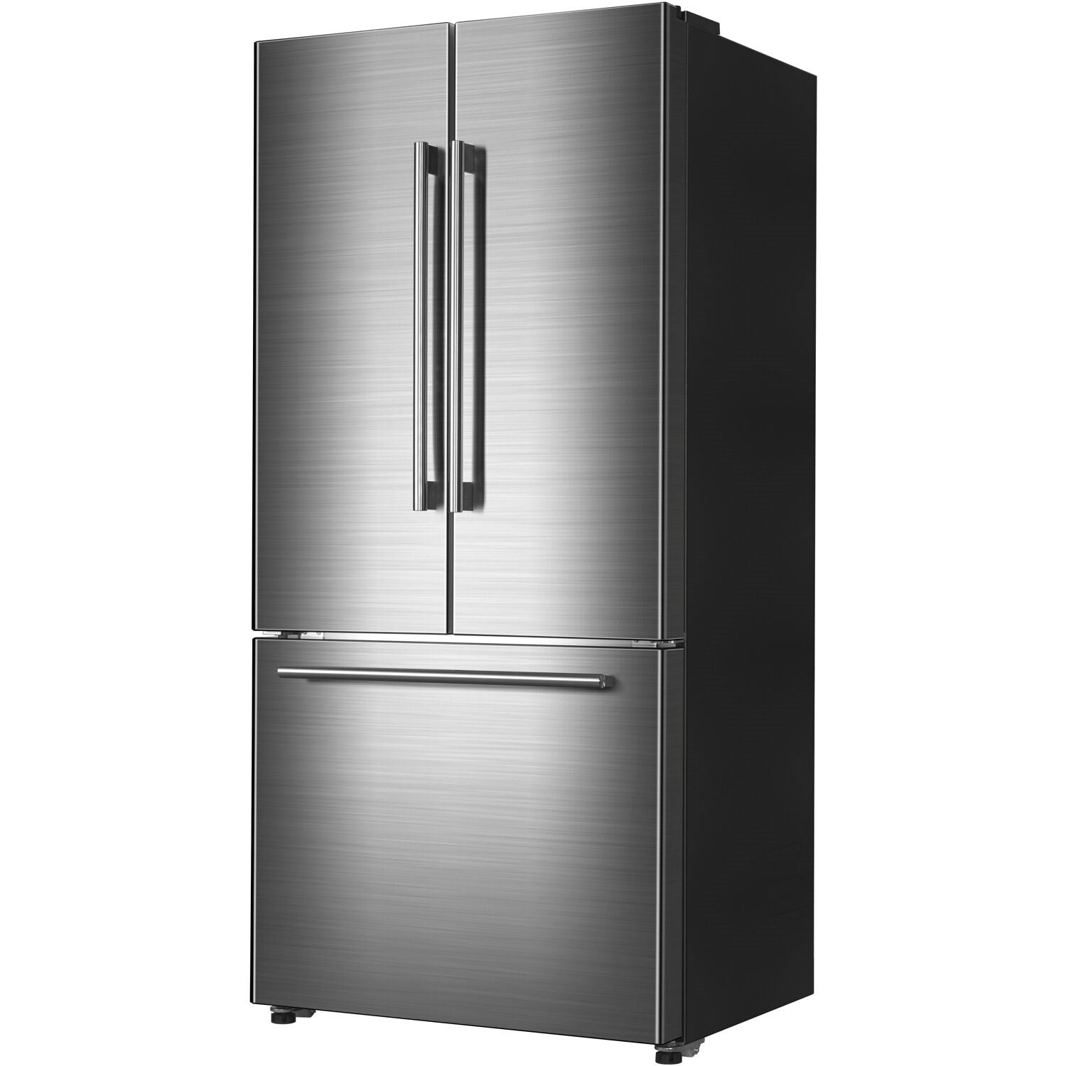 GALANZ - 33 in. W 18 cu. ft. French Door Refrigerator in Fingerprint Resistant Stainless Steel, Counter Depth | GLR18FS5S16 GALANZ - 33 in. W 18 cu. ft. French Door Refrigerator in Fingerprint Resistant Stainless Steel, Counter Depth | GLR18FS5S16