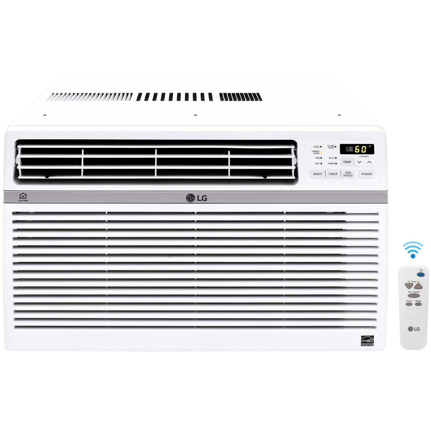 LG - 18,000 BTU Window Air Conditioner w/Wifi Controls | LW1821ERSM LG - 18,000 BTU Window Air Conditioner w/Wifi Controls | LW1821ERSM