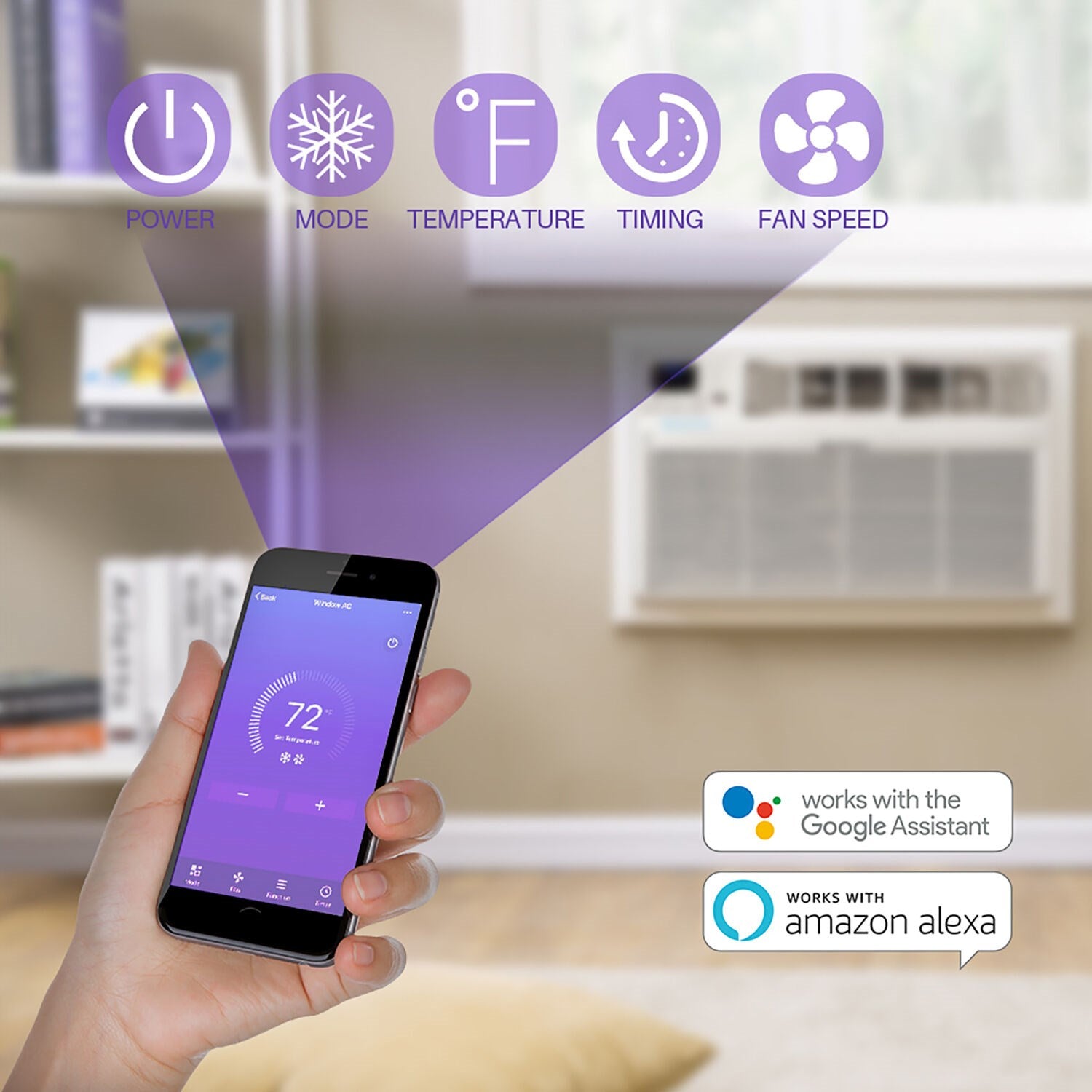 Emerson Quiet - 12000 BTU TTW Air Conditioner with Wifi Controls, 115V | EATC12RSE1T Emerson Quiet - 12000 BTU TTW Air Conditioner with Wifi Controls, 115V | EATC12RSE1T