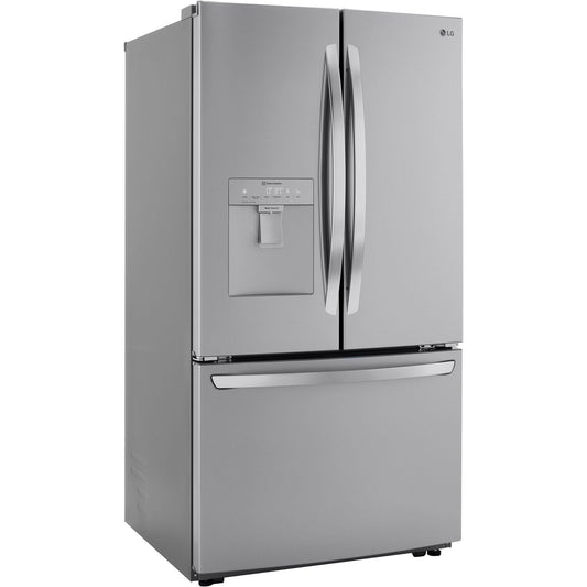 LG - 29 CF 3-Door Refrigerator, Water Only Dispenser, Stainless Look