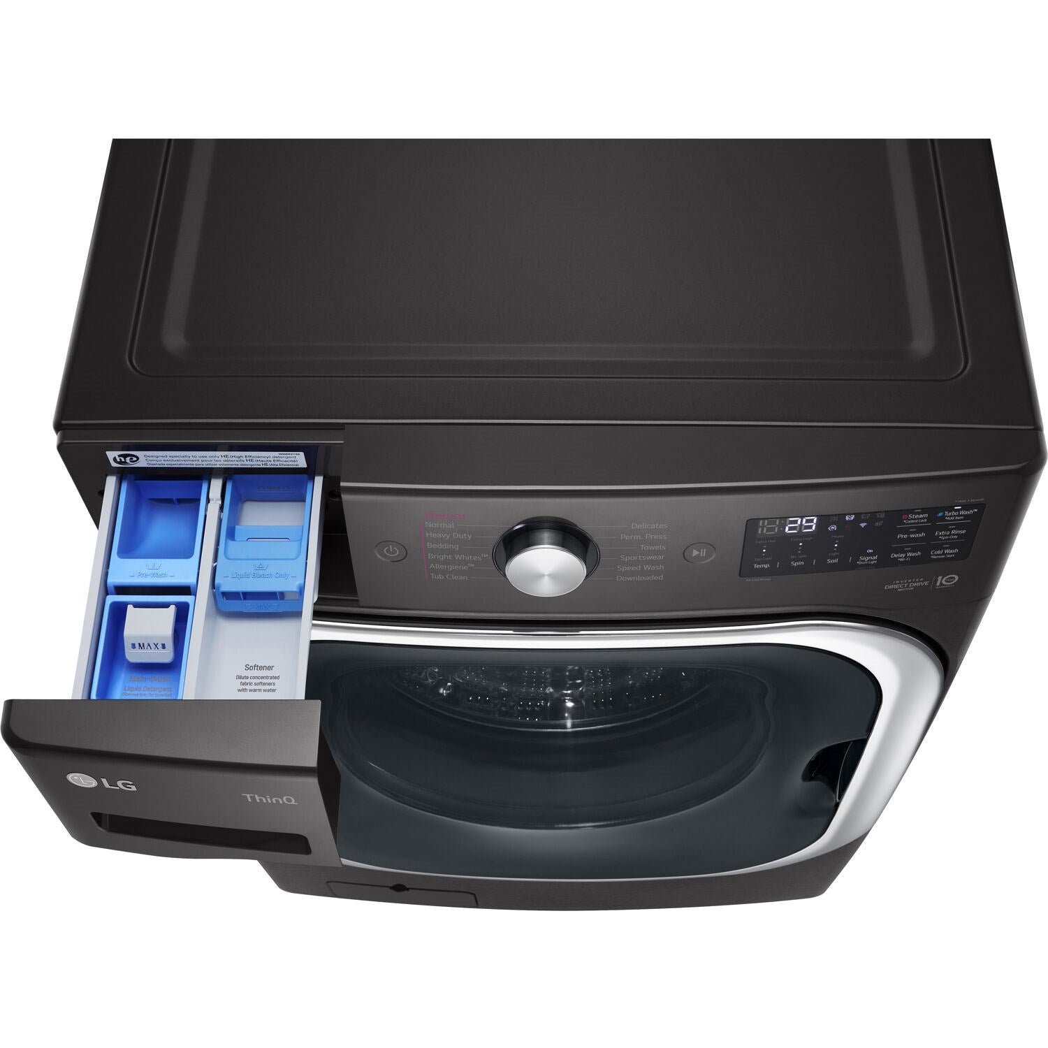 LG - 5.2 Cu. Ft. High-Efficiency Stackable Smart Front Load Washer with Steam and TurboWash | WM8900HBA LG - 5.2 Cu. Ft. High-Efficiency Stackable Smart Front Load Washer with Steam and TurboWash | WM8900HBA
