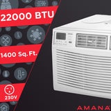 Amana - 22,000 BTU Window AC with Electronic Controls | AMAP222BW Amana - 22,000 BTU Window AC with Electronic Controls | AMAP222BW
