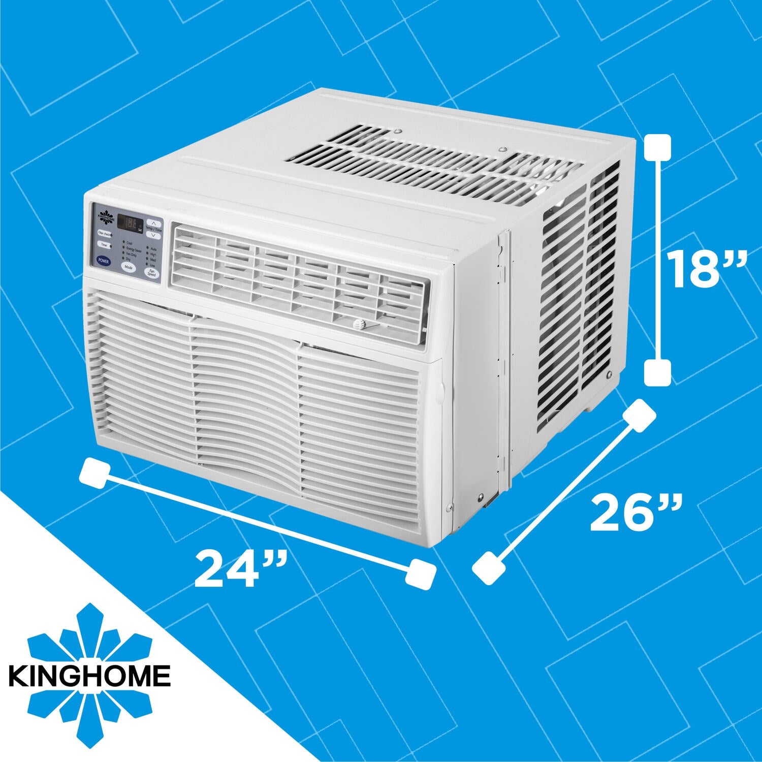 Kinghome - 18,000 BTU Window AIr Conditioner with Electronic Controls, Energy Star | KHW18BTE Kinghome - 18,000 BTU Window AIr Conditioner with Electronic Controls, Energy Star | KHW18BTE