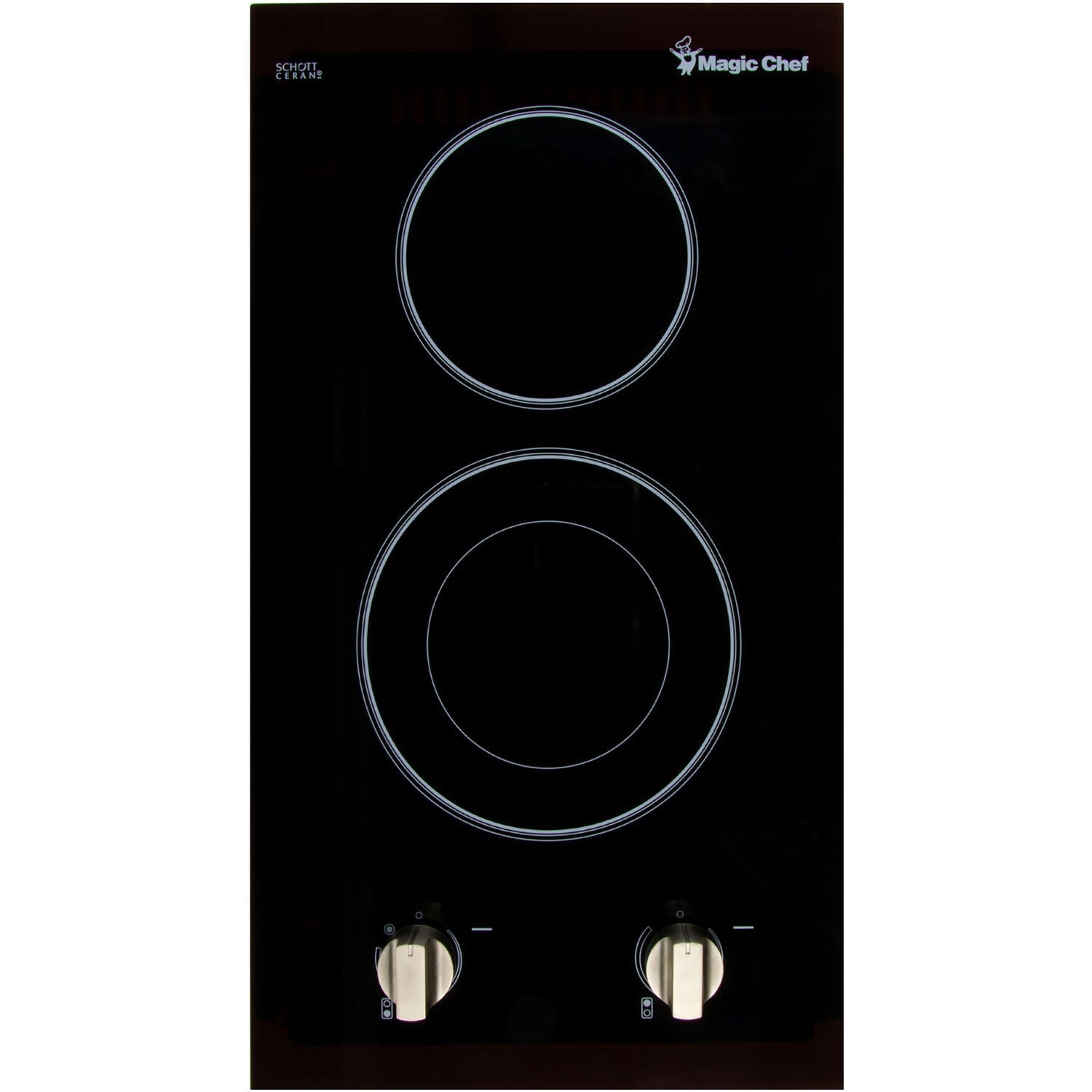 Magic Chef - 12 inch Built-In Electric Cooktop - 2 Elements (240V) | MCSCTE12BG1 Magic Chef - 12 inch Built-In Electric Cooktop - 2 Elements (240V) | MCSCTE12BG1