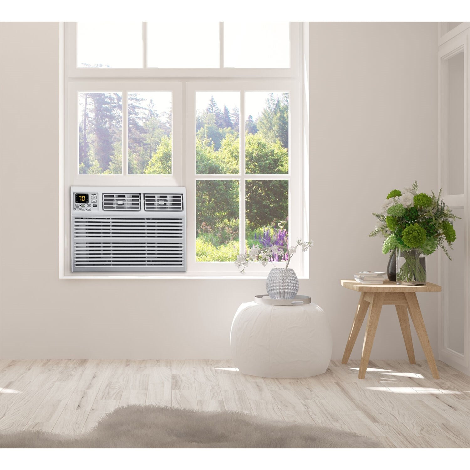 Whirlpool - 8,000 BTU Window AC with Electronic Controls | WHAW081BW Whirlpool - 8,000 BTU Window AC with Electronic Controls | WHAW081BW