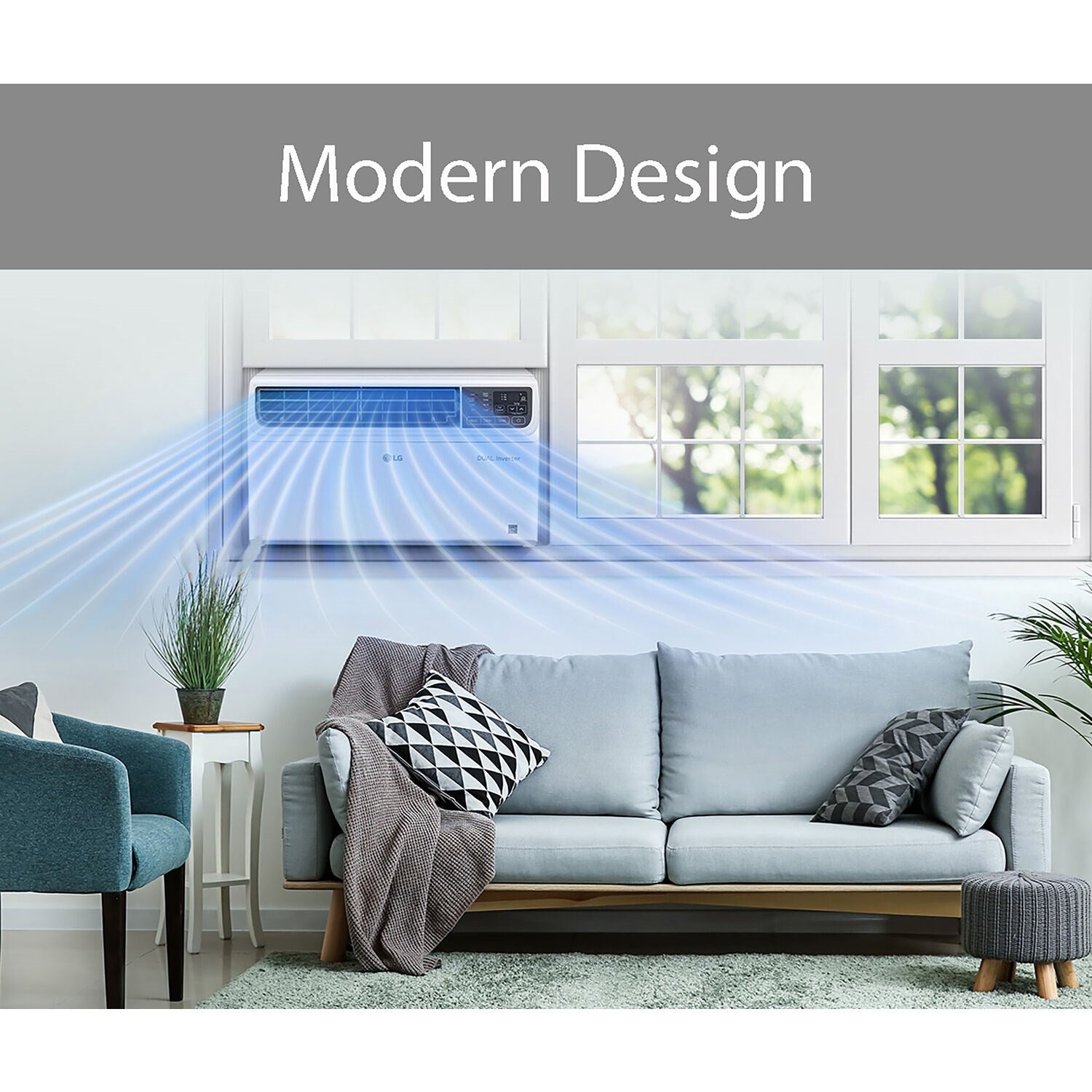 LG - 12,000 BTU Window Air Conditioner with Inverter | LW1222IVSM LG - 12,000 BTU Window Air Conditioner with Inverter | LW1222IVSM