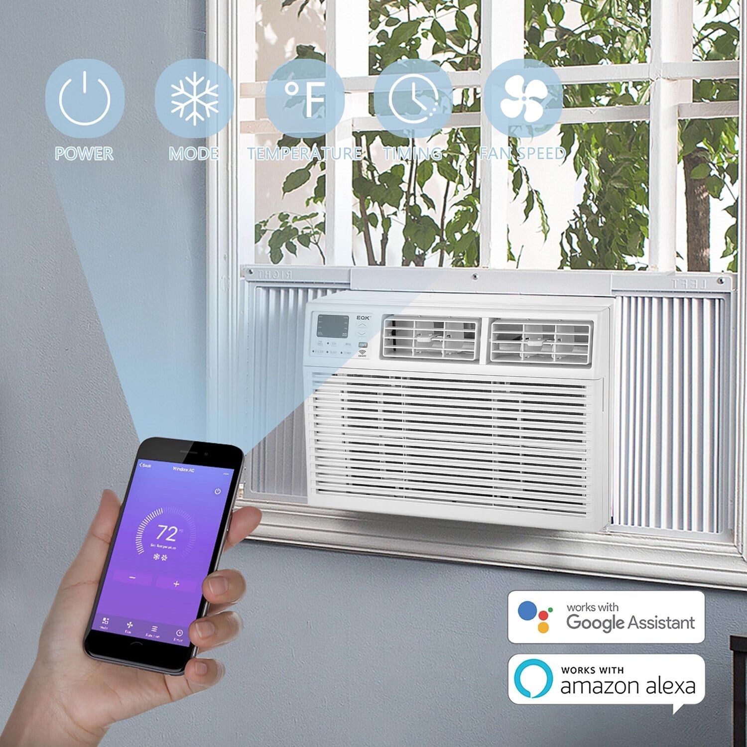 Emerson Quiet - 8,000 BTU Window Air Conditioner, Wifi Controls | EARC8RSE1 Emerson Quiet - 8,000 BTU Window Air Conditioner, Wifi Controls | EARC8RSE1