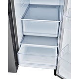 LG - 27 CF Side-by-Side, Ice & Water Dispenser, Stainless Look LG - 27 CF Side-by-Side, Ice & Water Dispenser, Stainless Look