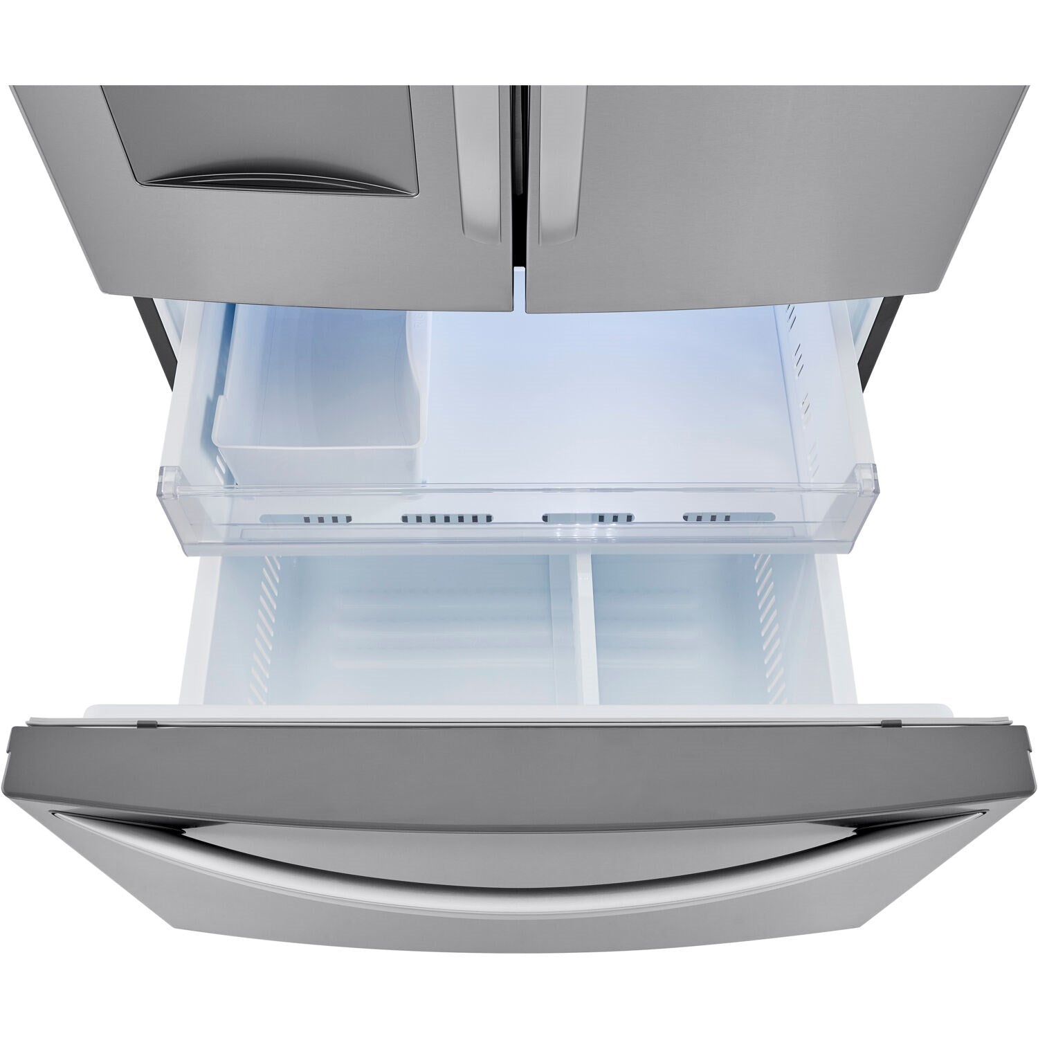 LG - 29 CF 3-Door Refrigerator, Water Only Dispenser, Stainless Look LG - 29 CF 3-Door Refrigerator, Water Only Dispenser, Stainless Look