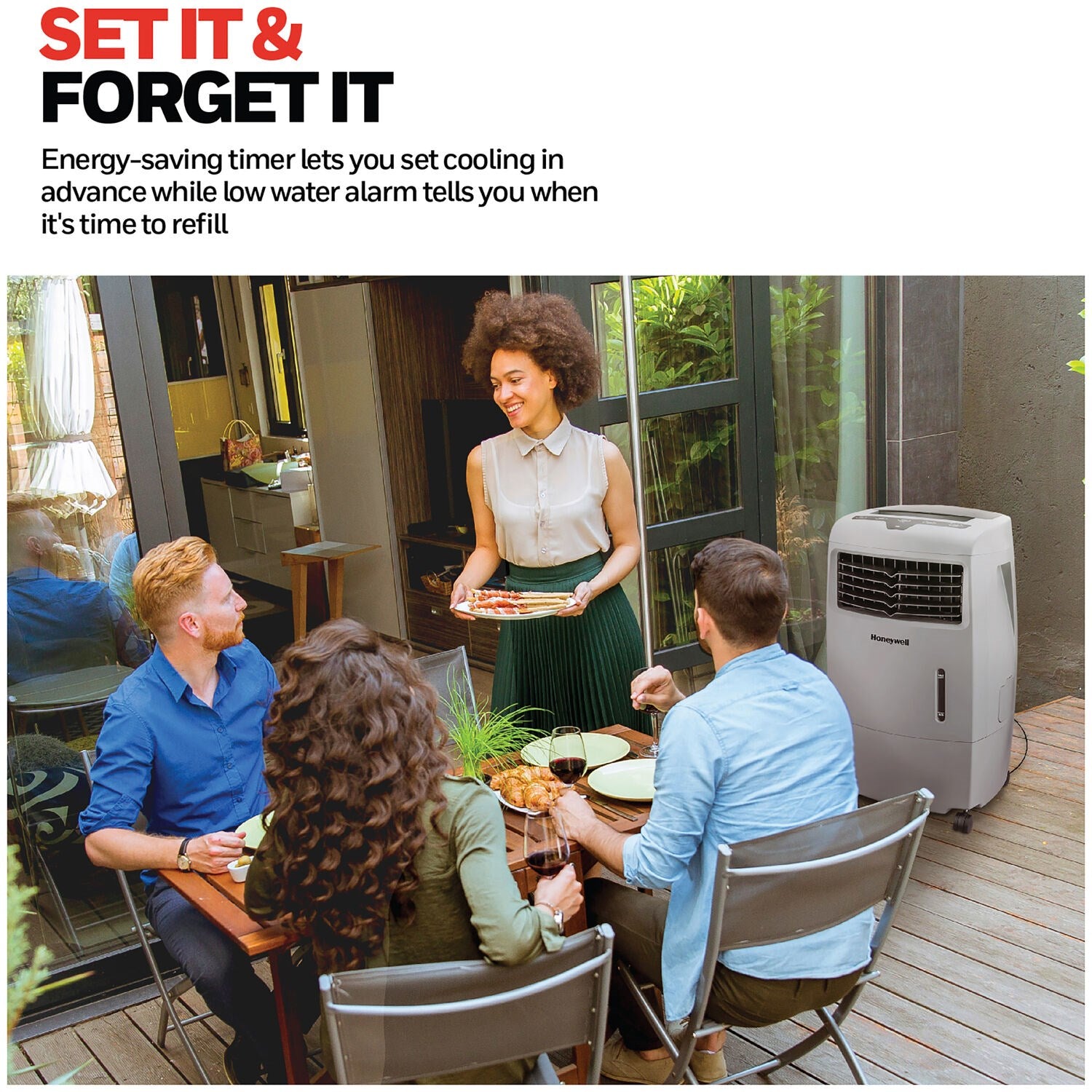 Honeywell - 500 CFM Indoor/Outdoor Portable Evaporative Air Cooler | CO25AE Honeywell - 500 CFM Indoor/Outdoor Portable Evaporative Air Cooler | CO25AE