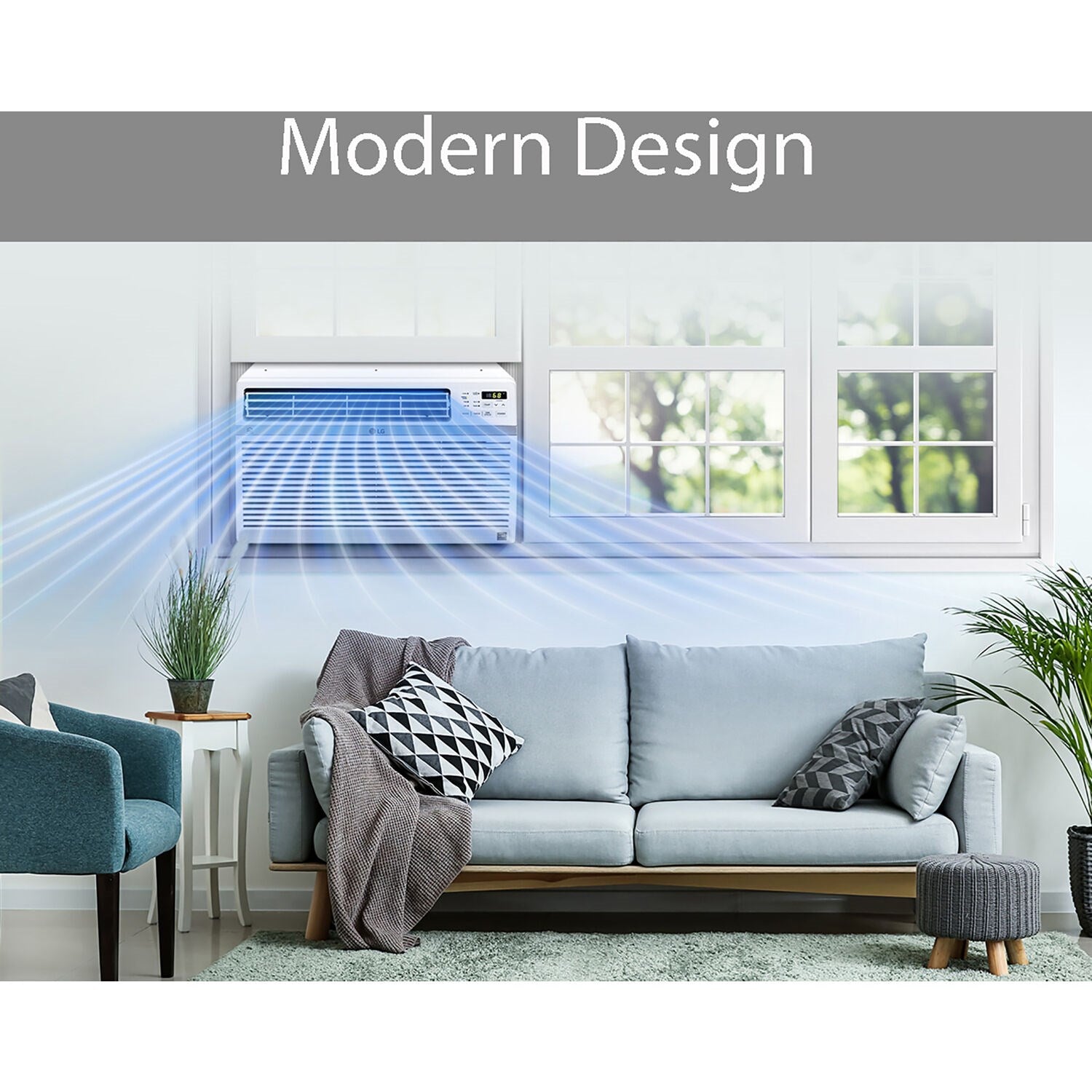 LG - 18,000 BTU Window Air Conditioner w/Wifi Controls | LW1821ERSM LG - 18,000 BTU Window Air Conditioner w/Wifi Controls | LW1821ERSM