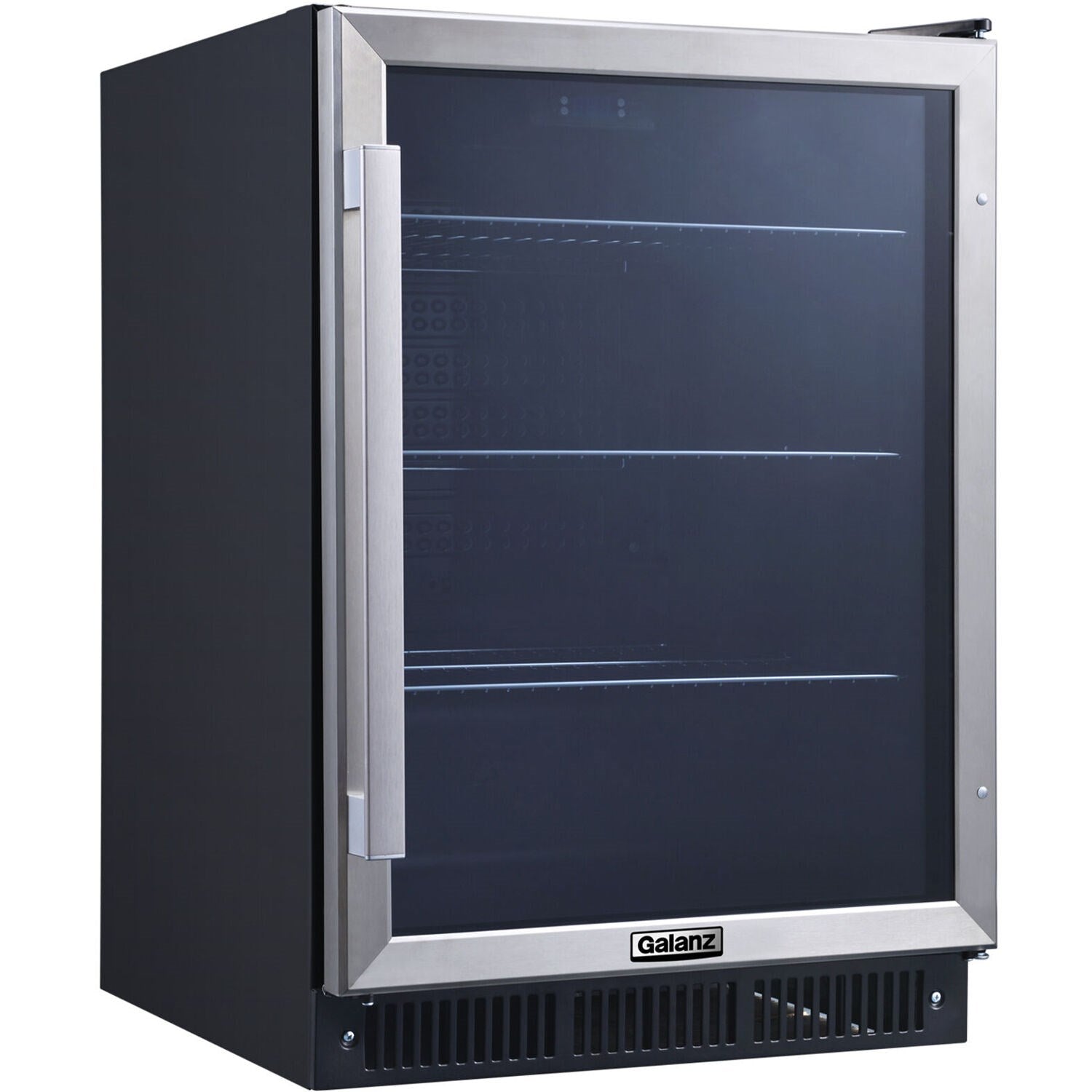 GALANZ - 21 in. 172 (12 oz.) Can Beverage Center Cooler in Stainless Steel | GLB57MS2B15 GALANZ - 21 in. 172 (12 oz.) Can Beverage Center Cooler in Stainless Steel | GLB57MS2B15