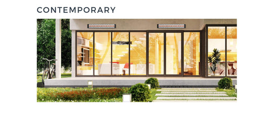 Infratech Electric Mounted Heaters Contemporary / Black (+$65.00) Infratech - CD50-MOTIF - Dual Element - 5,000 Watt Electric Patio Heater - Motif Collection - 208V