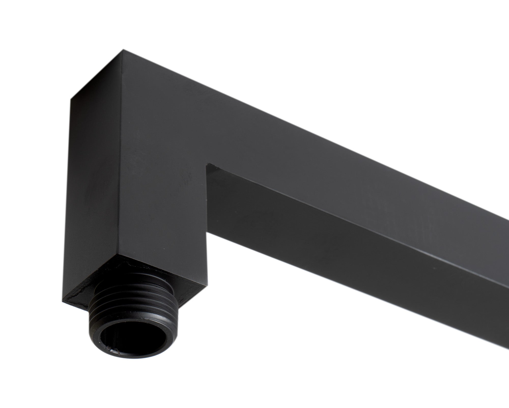 ALFI Brand - Black Matte 20" Square Wall Shower Arm | ABSA20S-BM ALFI Brand - Black Matte 20" Square Wall Shower Arm | ABSA20S-BM