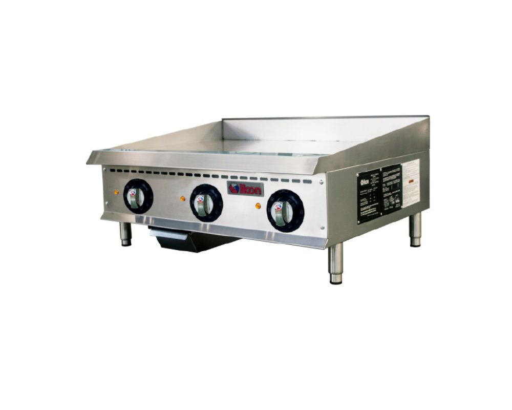 IKON COOKING - Commercial - 36" Electric 3 Element Thermostatic Control Griddle - 208V/240V - ITG-36E IKON COOKING - Commercial - 36" Electric 3 Element Thermostatic Control Griddle - 208V/240V - ITG-36E