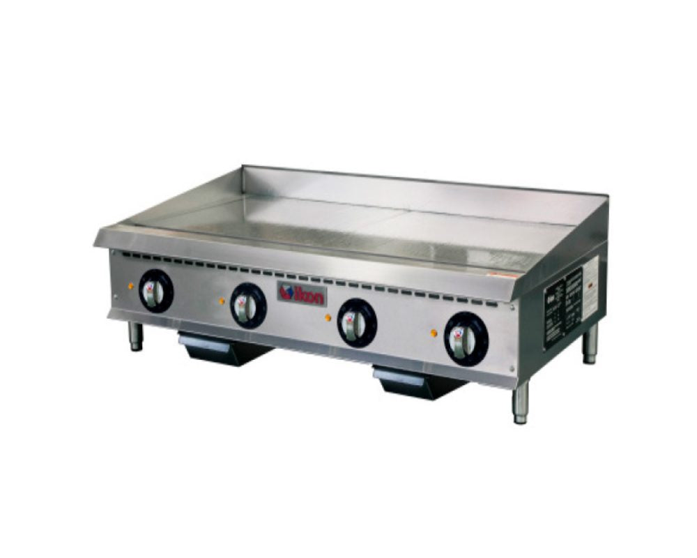 IKON COOKING - Commercial - 48" Electric 4 Element Thermostatic Control Griddle - 208V/240V - ITG-48E IKON COOKING - Commercial - 48" Electric 4 Element Thermostatic Control Griddle - 208V/240V - ITG-48E